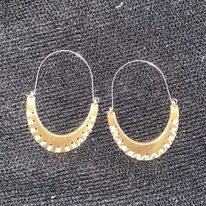 Lucky Brand gold/white earrings